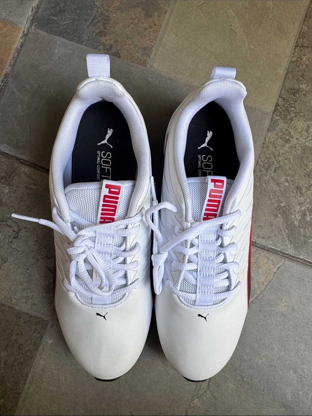 PUMA Mens Voltaic Evo Fast Running Shoes - White/Black Stripe size 7.5NEW IN BOX